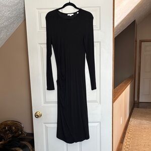 Vince Elegant Black Long Sleeve Dress